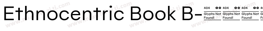 Ethnocentric Book B字体转换